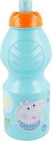 ALUM Detská plastová športová fľaša Prasiatko Pepa 400 ml