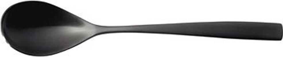 Barcelona Šalátová lyžica nerezová 27 cm, čierna