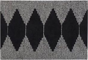 Bavlnený koberec 160 × 230 cm čierny/biely BATHINDA, 303314