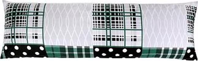 Bellatex obliečka – Náhradný manžel vankúš 45 × 120 cm 90/623 – zelený patchwork