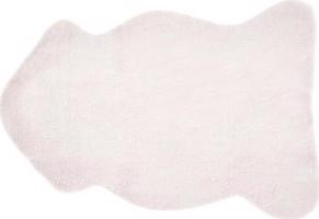 Biely koberec imitácia králičej kožušiny UNDARA, 250287
