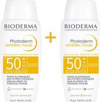 BIODERMA Photoderm Mineral Fluid SPF 50+ 2× 75 g