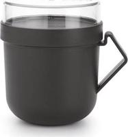 Brabantia Hrnček na polievku Make & Take, 0,6 l – Dark Grey