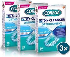 COREGA Pro Cleanser Orthodontics čistiace tablety 3× 30 ks