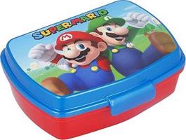 Detský box na desiatu Super Mario – červený/modrý
