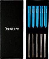 ECOCARE Kovové Sushi paličky Box Silver-Blue 10 ks