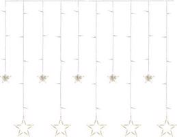 EMOS LED vianočný záves – hviezdy, 185 × 105 cm, vnútorná, teplá biela