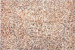Hnedý kožený patchworkový koberec 160 × 230 cm TORUL, 200549