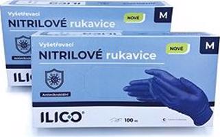 ILICO antimikrobiálne nitrilové rukavice XS, 100 ks