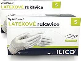ILICO latexové rukavice S, 100 ks
