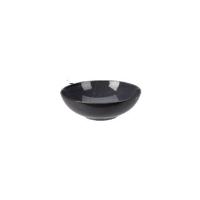 Kameninový hlkobý tanier Glaze, pr. 24,5 cm čierna
