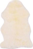 Koberec z ovčej kože 60 × 90 cm biely