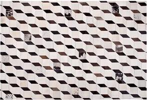 Kožený koberec hnedý 140 × 200 cm ALPKOY, 160459