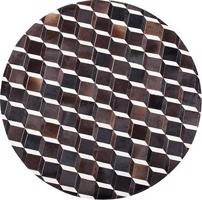 Kožený koberec hnedý 140 cm ALPKOY, 160458