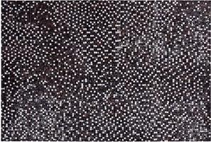 Kožený patchwork koberec 140 × 200 cm hnedý AKKESE, 200547