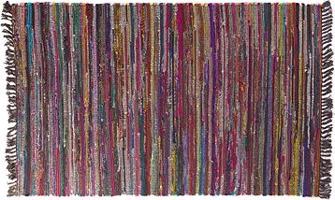 Krátkovlasý tmavý farebný bavlnený koberec 140 × 200 cm DANCA, 55212