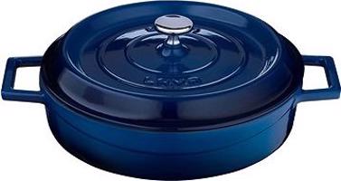 LAVA METAL Liatinový hrniec okrúhly 28 cm – modrý