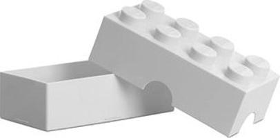 LEGO Box na desiatu 100 × 200 × 75 mm – biely