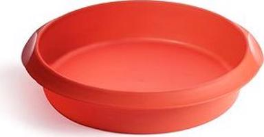 LEKUE Klasická forma na tortu Lékué Round Cake 20 Cm | červená
