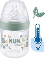 NUK For Nature fľaša s kontrolou teploty 150 ml zelená
