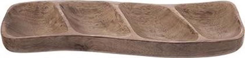 ORION Miska 35,5 × 11 cm servírovacia delená, drevo MANGO