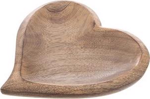 ORION Tácka srdce 20 × 20 cm, drevo MANGO