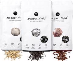 .pepper..field Kampotské korenie čierne, červené a biele – STARTERPACK (3× 20 g)