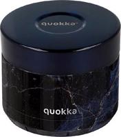 Quokka Antikorová dóza na jedlo Whim Black Marble, 360 ml