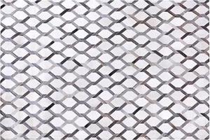 Sivý geometrický koberec 140 × 200 cm AYDIN, 73709