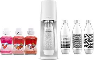 SodaStream Terra White + Fľaša TriPack + MALINA, JAHODA a ZAHRADNÉ OVOCIE