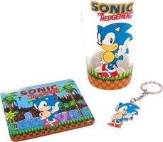 Sonic – pohár, kľúčenka a tácka