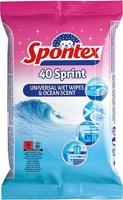 SPONTEX Fresh Ocean vlhčené obrúsky 40 ks