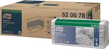 TORK Priemyselné, 120 ks, 42,8 × 35,5 cm, 1 vr., sivé, W4