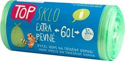 VIPOR HDPE TOP na sklo 60 l, 30 ks, zelené