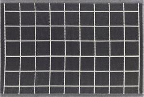 Vonkajší koberec 120 × 180 cm čierno-biely RAMPUR, 199654