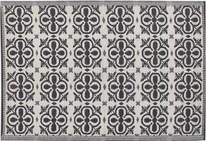 Vonkajší koberec 120 × 180 cm čierny a biely NELLUR, 250863